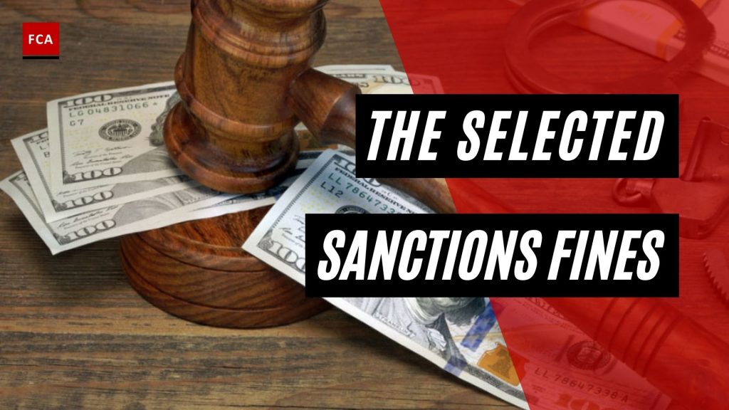 Selected Sanctions Fines