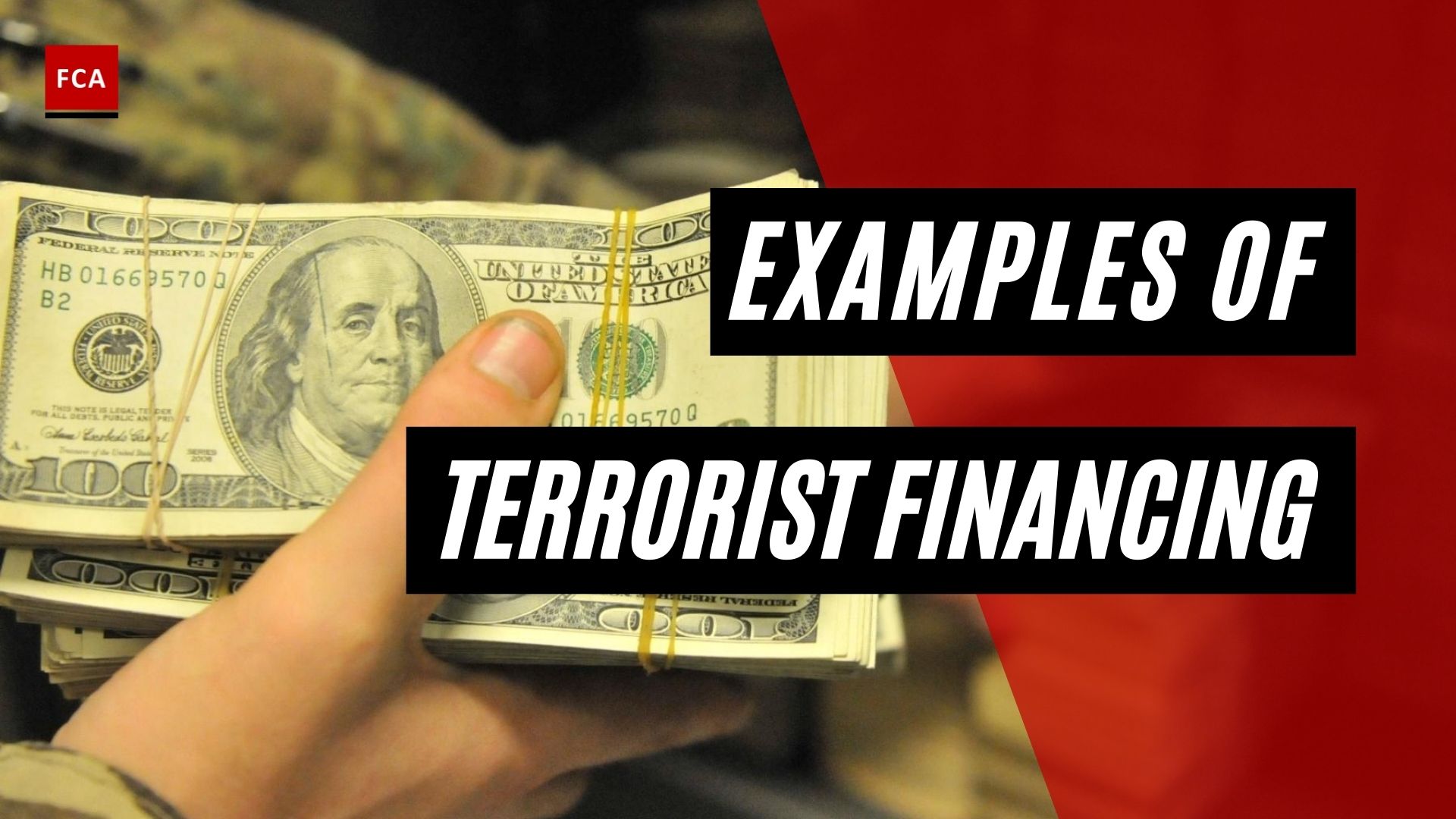 Examples Of Terrorist Financing