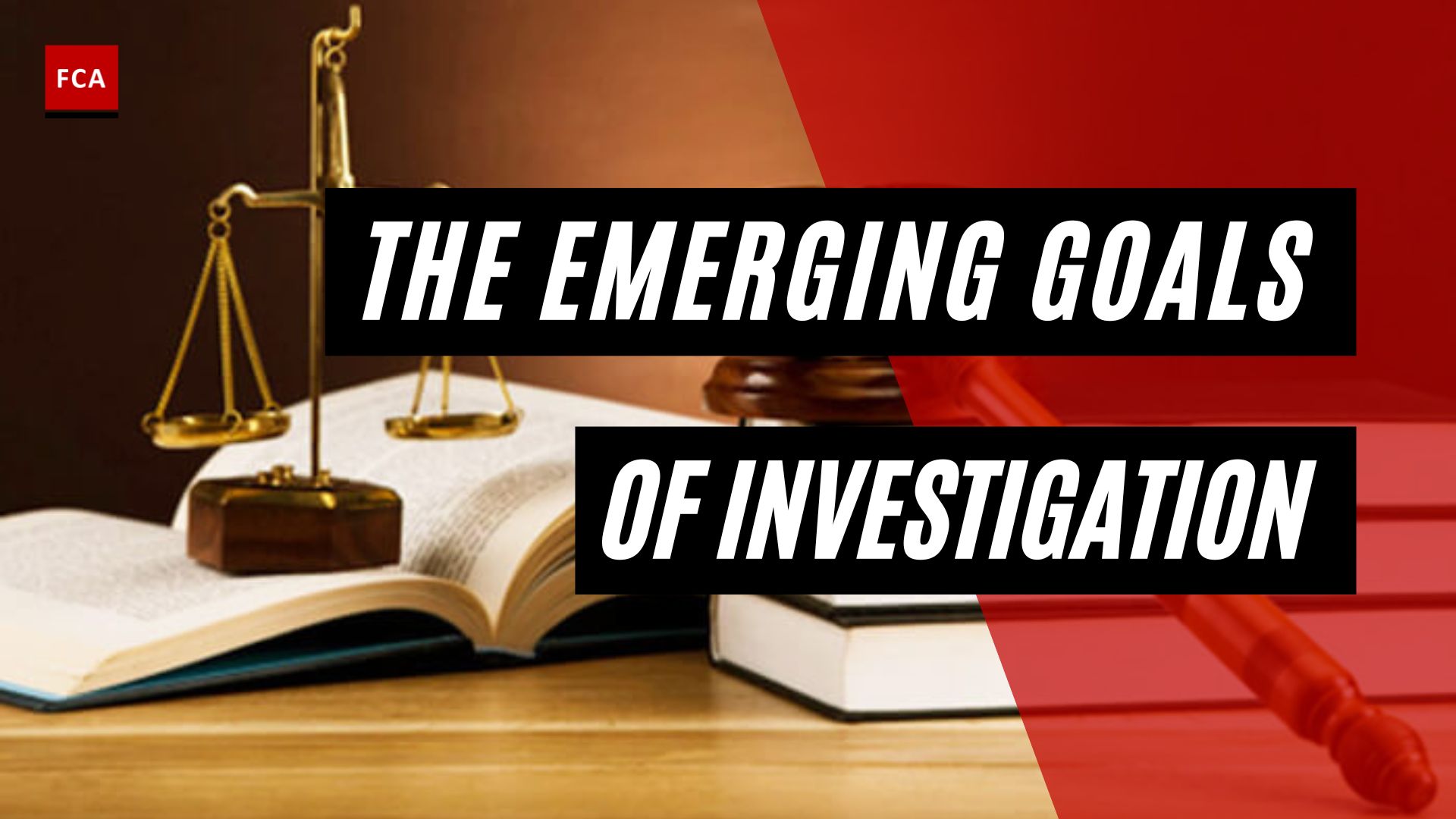 The Emerging Goals Of Investigation