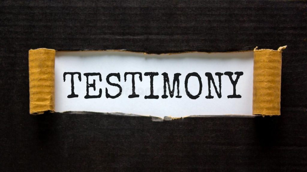 What Is A Testimony?
