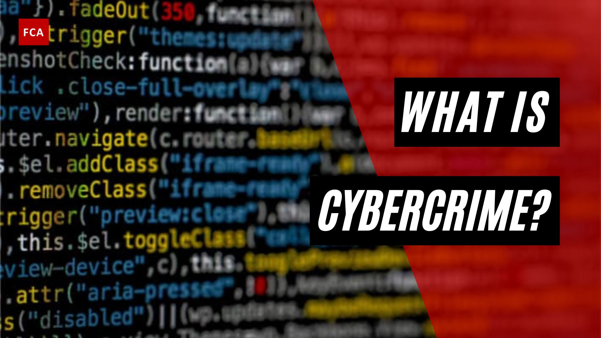 What Is Cybercrime?