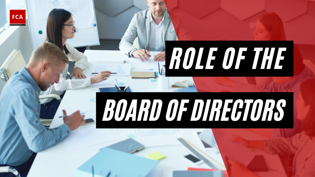 Role Of The Board Of Directors