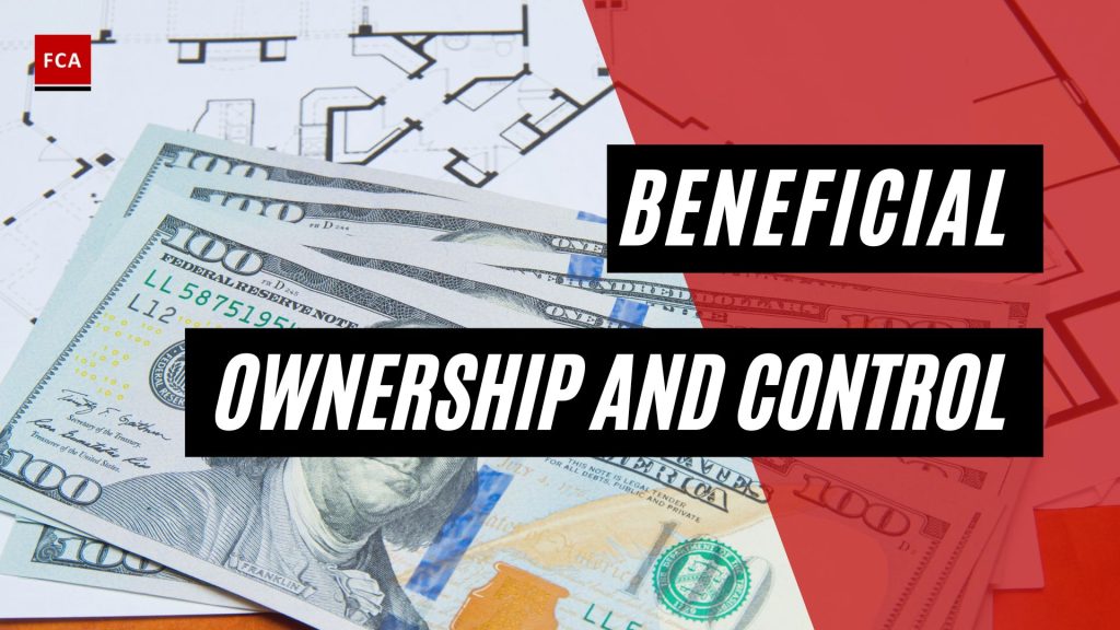 Beneficial Ownership And Control