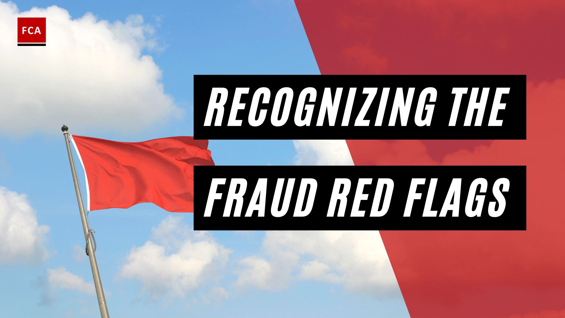 Recognizing The Fraud Red Flags