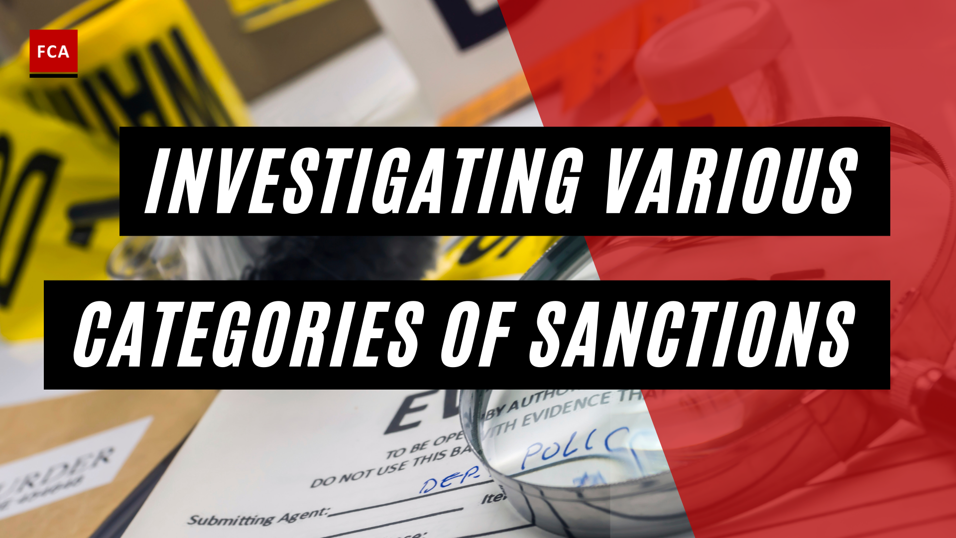 Investigating Various Categories Of Sanctions