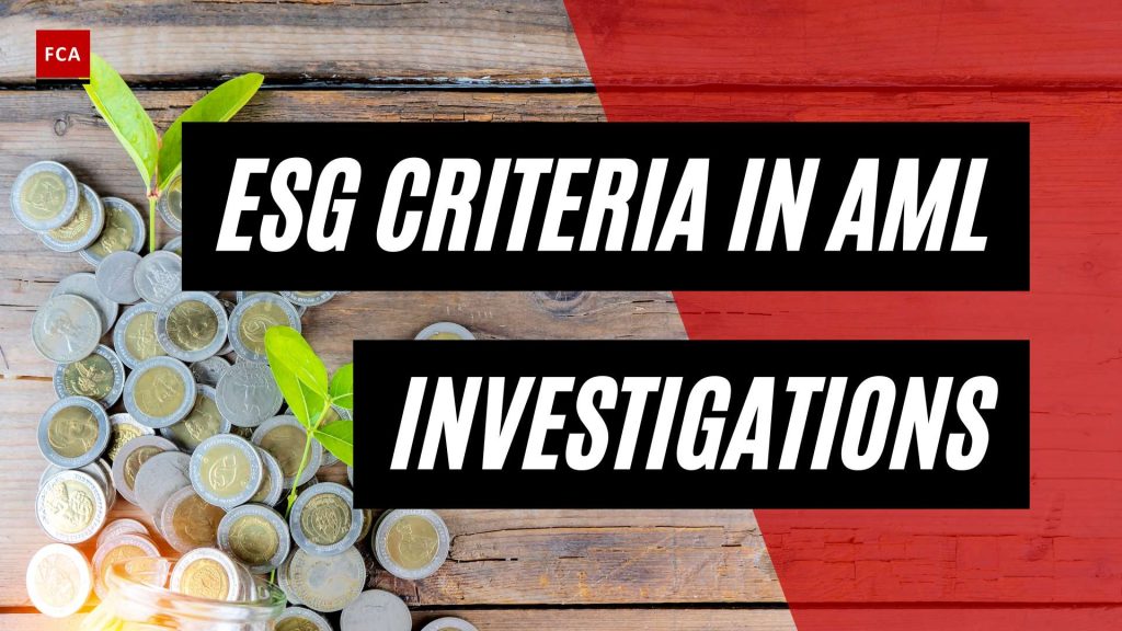 Navigating The Shift: Esg Criterias Impact On Aml Investigations