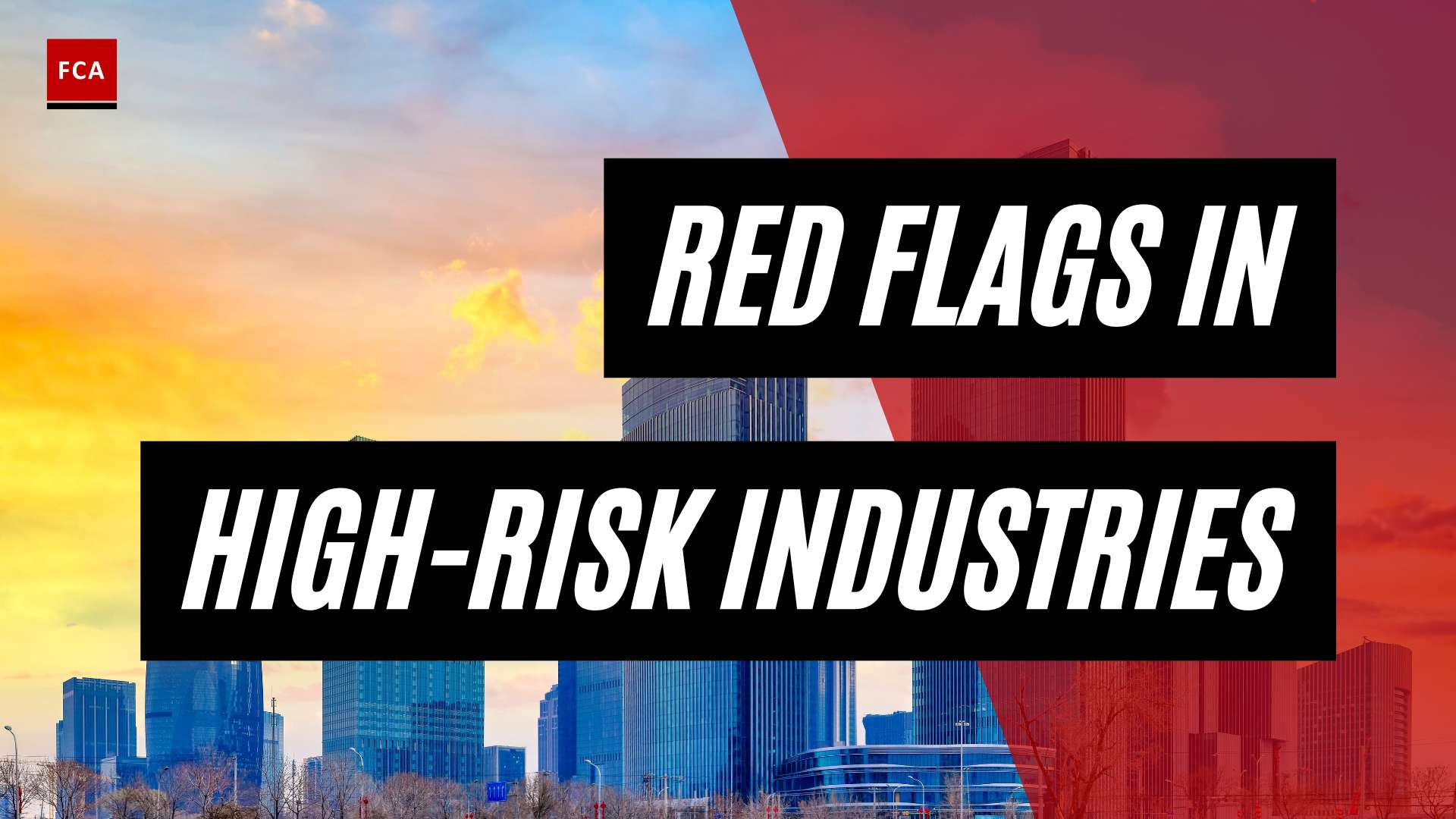 Powerful Indicators: Red Flags In High-Risk Industries Exposed